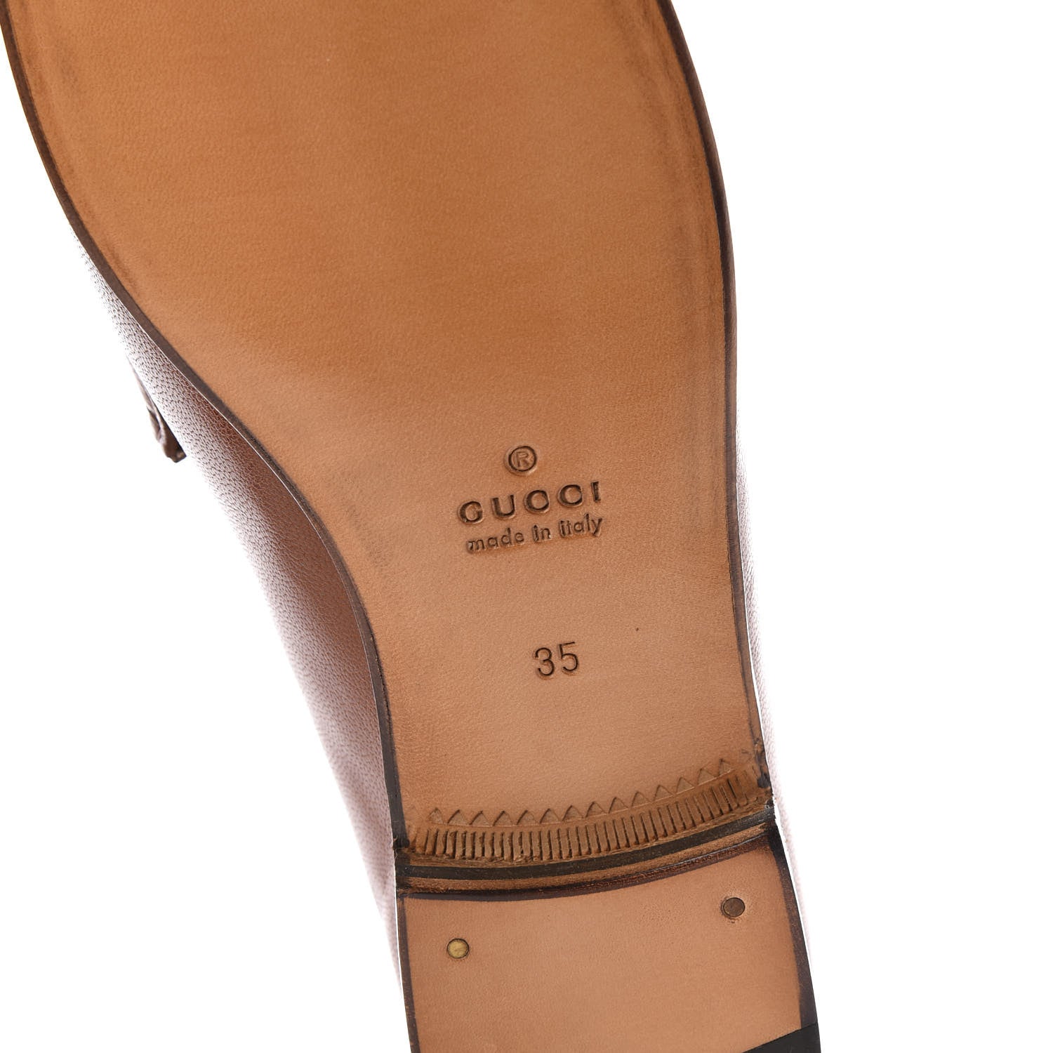Gucci Goatskin Womens 1953 Horsebit Loafers 35 Cuir 6 of 9