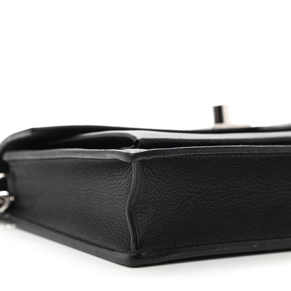 Louis Vuitton Soft Calfskin My Lockme Chain Pochette Black 9 of 10
