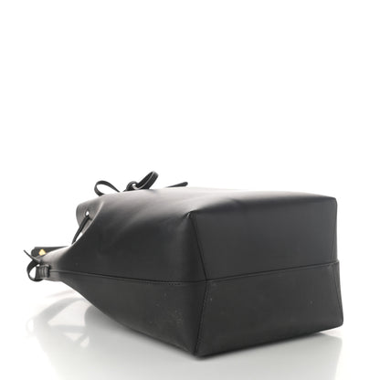 Mansur Gavriel Vegetable Tanned Calfskin Bucket Bag Black Flamma 4 of 9