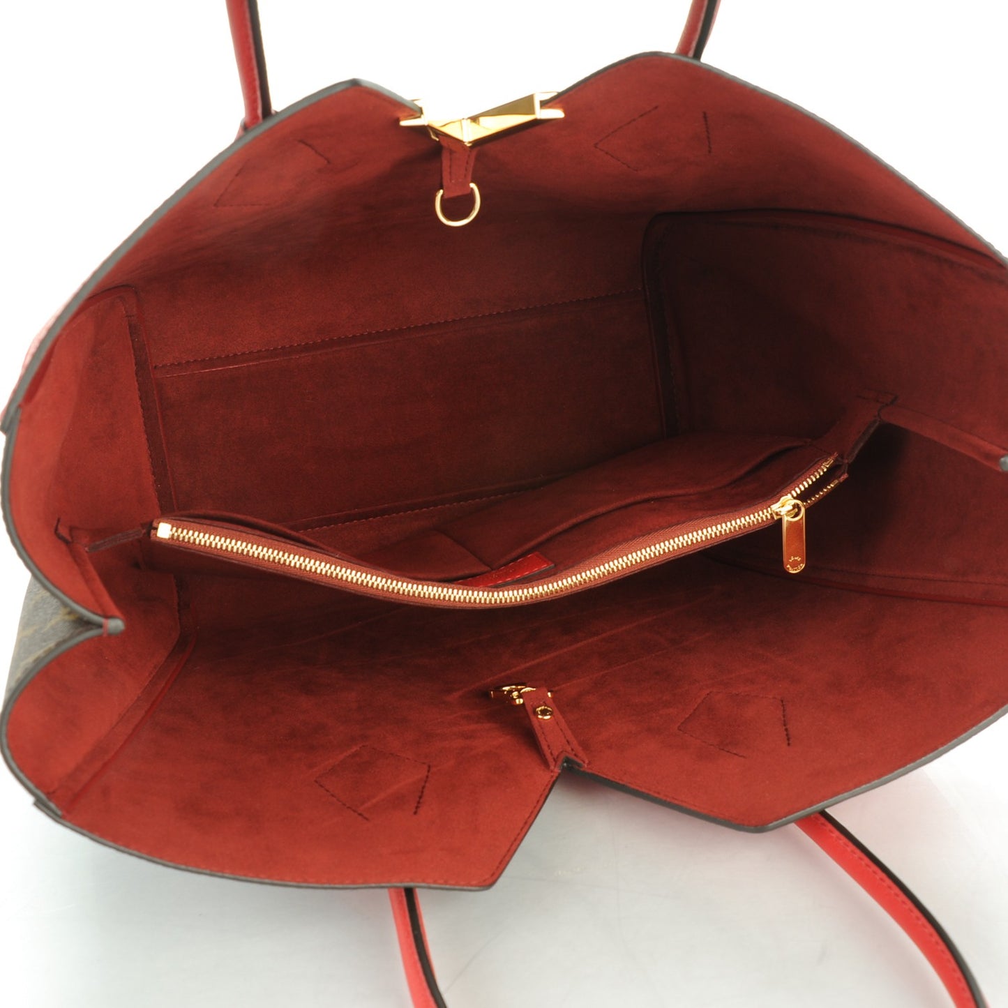Calfskin Monogram Kimono Tote Cherry
