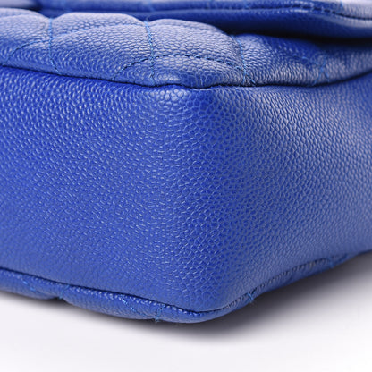 Chanel Caviar Quilted Jumbo Easy Flap Blue 10 of 10