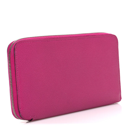 Hermes Epsom Silk'In Wallet Rose Pourpre Bleu Lin 3 of 7