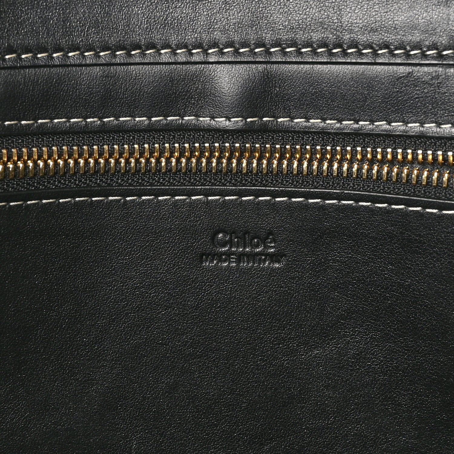 Chloe Felt Shiny Calfskin Large Woody Ribbon Tote Cashmere Gray 6 of 9