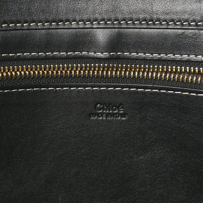 Chloe Felt Shiny Calfskin Large Woody Ribbon Tote Cashmere Gray 6 of 9