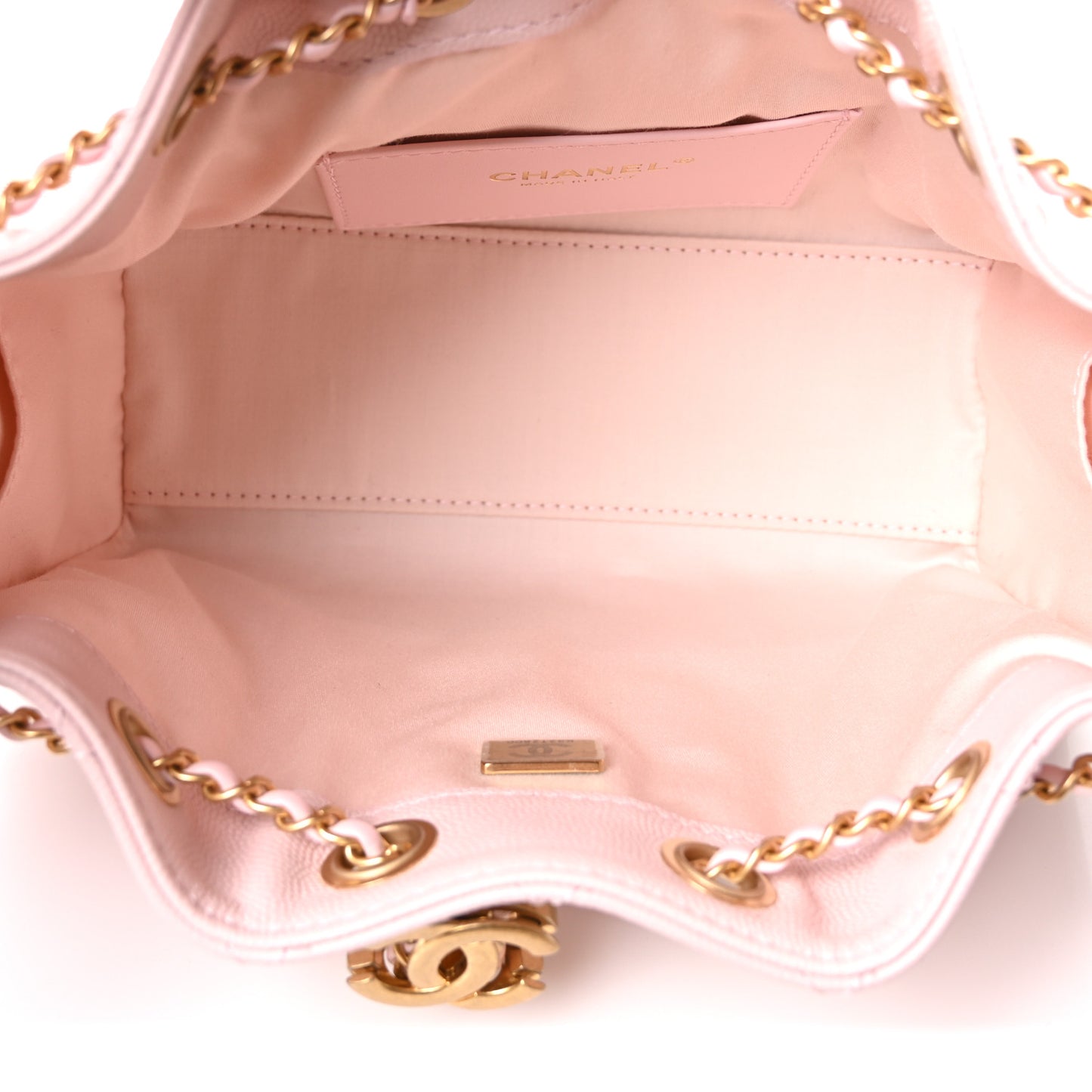 Caviar Quilted Mini Chanel 25 Handbag Light Pink