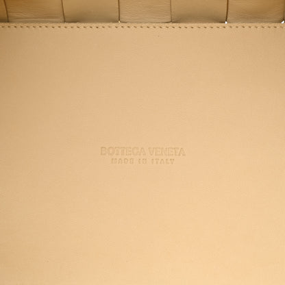 Bottega Veneta Lambskin Maxi Intrecciato Bowling Cassette Shoulder Bag Porridge 8 of 12