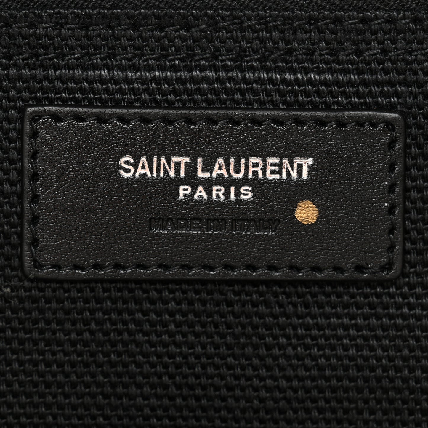 Linen Calfskin Rive Gauche Tote White Black