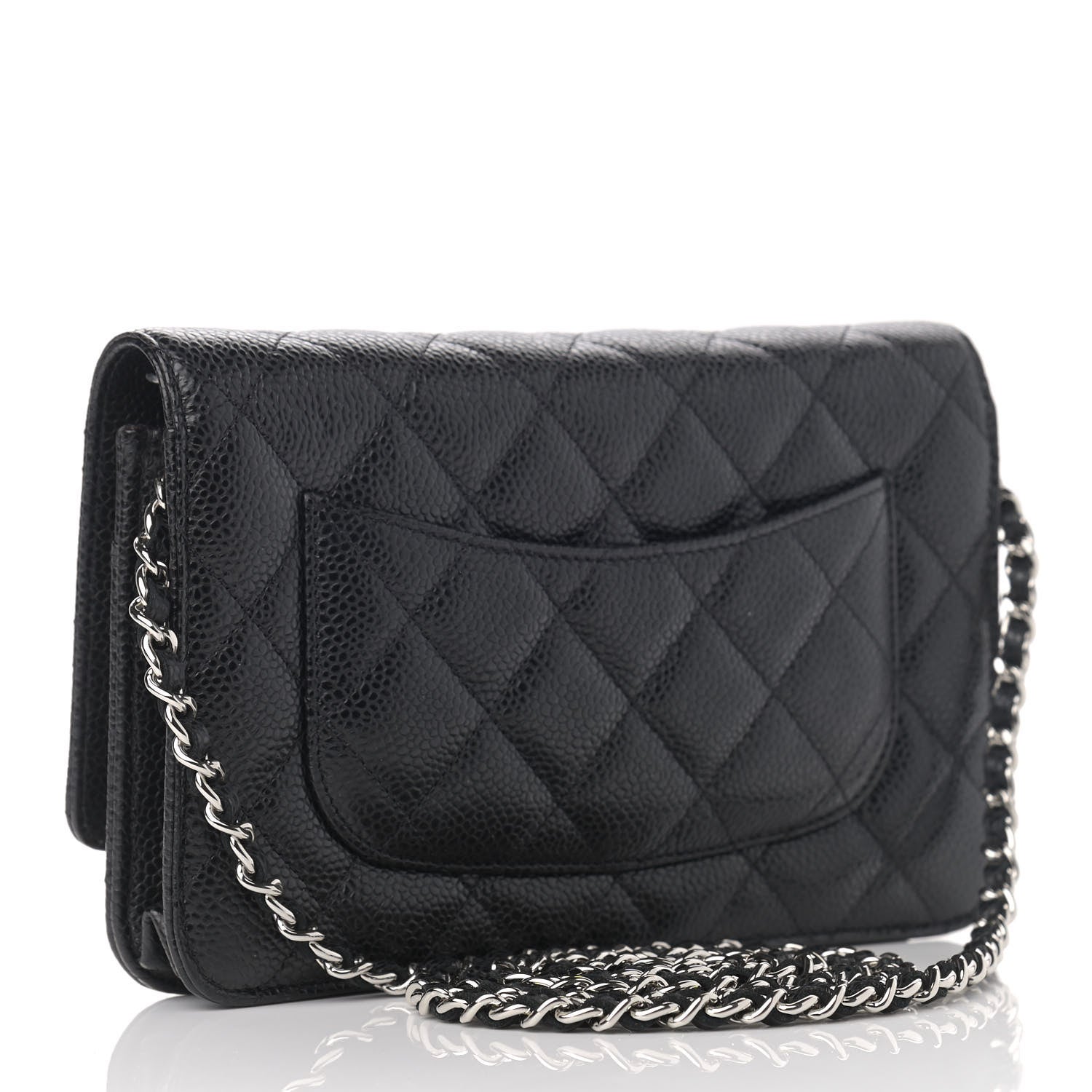 Chanel Caviar Quilted Wallet On Chain WOC Black 3 of 13