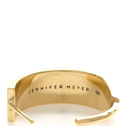 Jennifer Meyer 18K Yellow Gold Wide Ellen Hoop Earrings 5 of 6