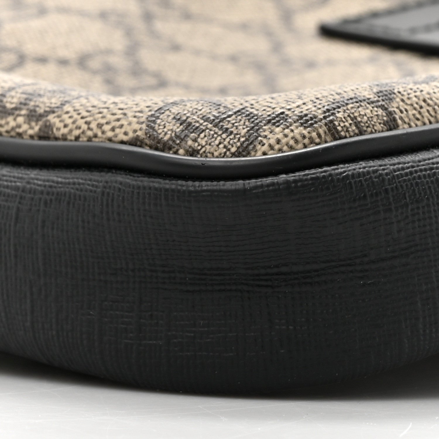 Gucci GG Supreme Monogram Web Belt Bag Black 10 of 16