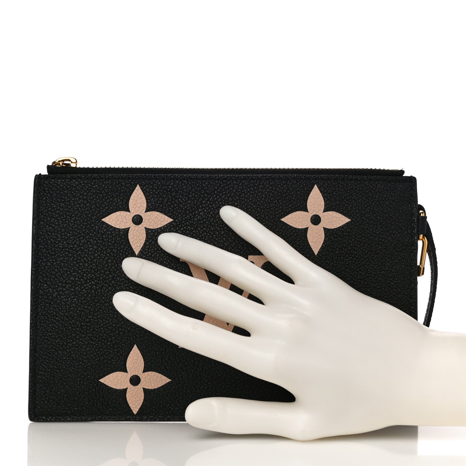 Louis Vuitton Empreinte Monogram Giant Neonoe MM Pochette Black Beige 2 of 9