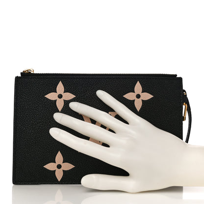 Louis Vuitton Empreinte Monogram Giant Neonoe MM Pochette Black Beige 2 of 9
