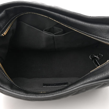 Chanel Patent Goatskin Quilted Medium Gabrielle Hobo Black 5 of 16