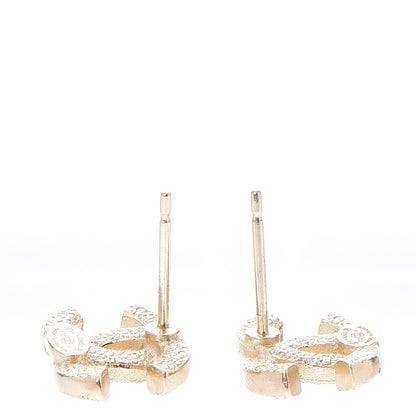 Chanel Crystal CC Earrings Gold 3 of 5