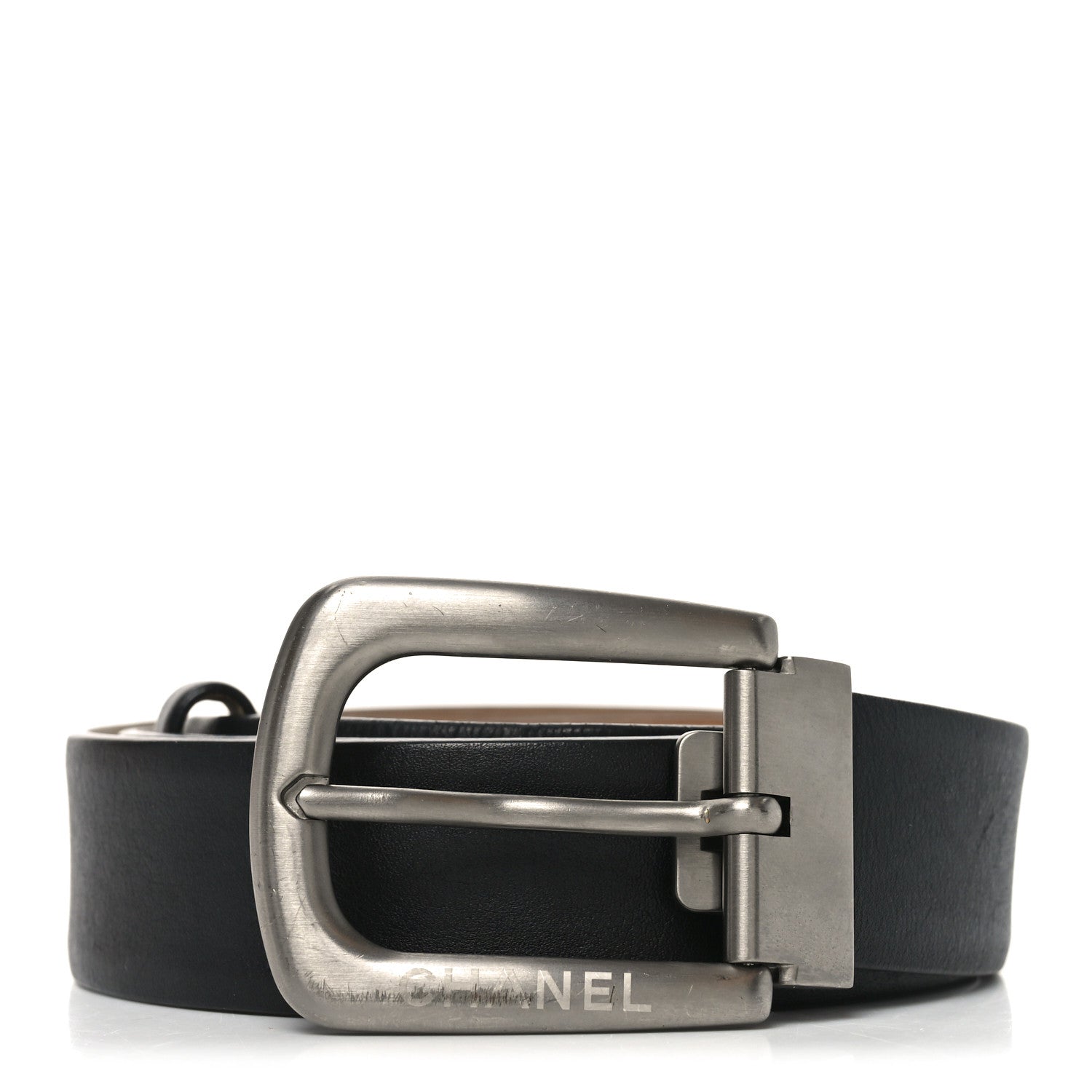 Chanel Calfskin Belt 95 38 Black 1 of 7