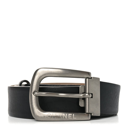 Chanel Calfskin Belt 95 38 Black 1 of 7
