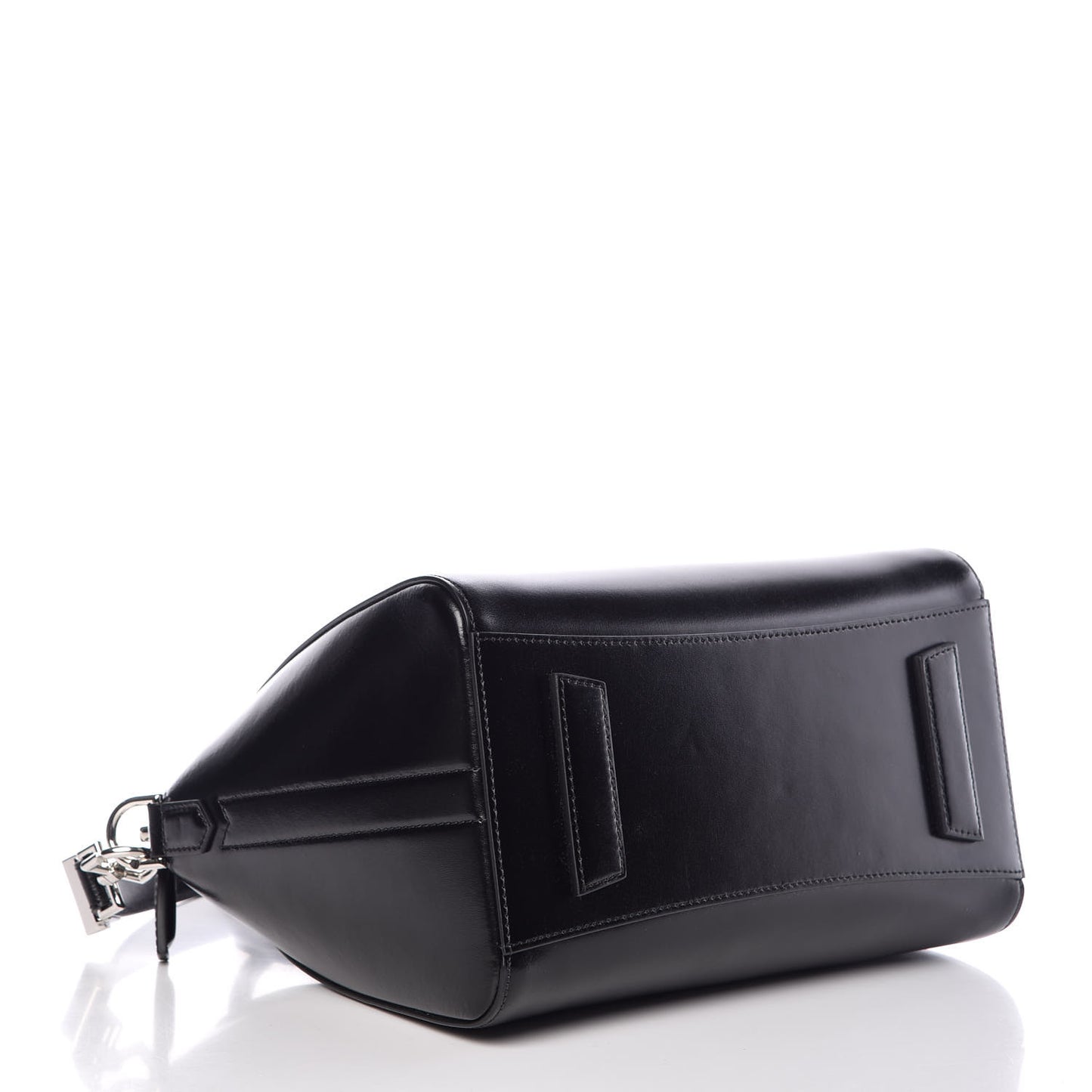 Shiny Lord Calfskin Small Antigona Black