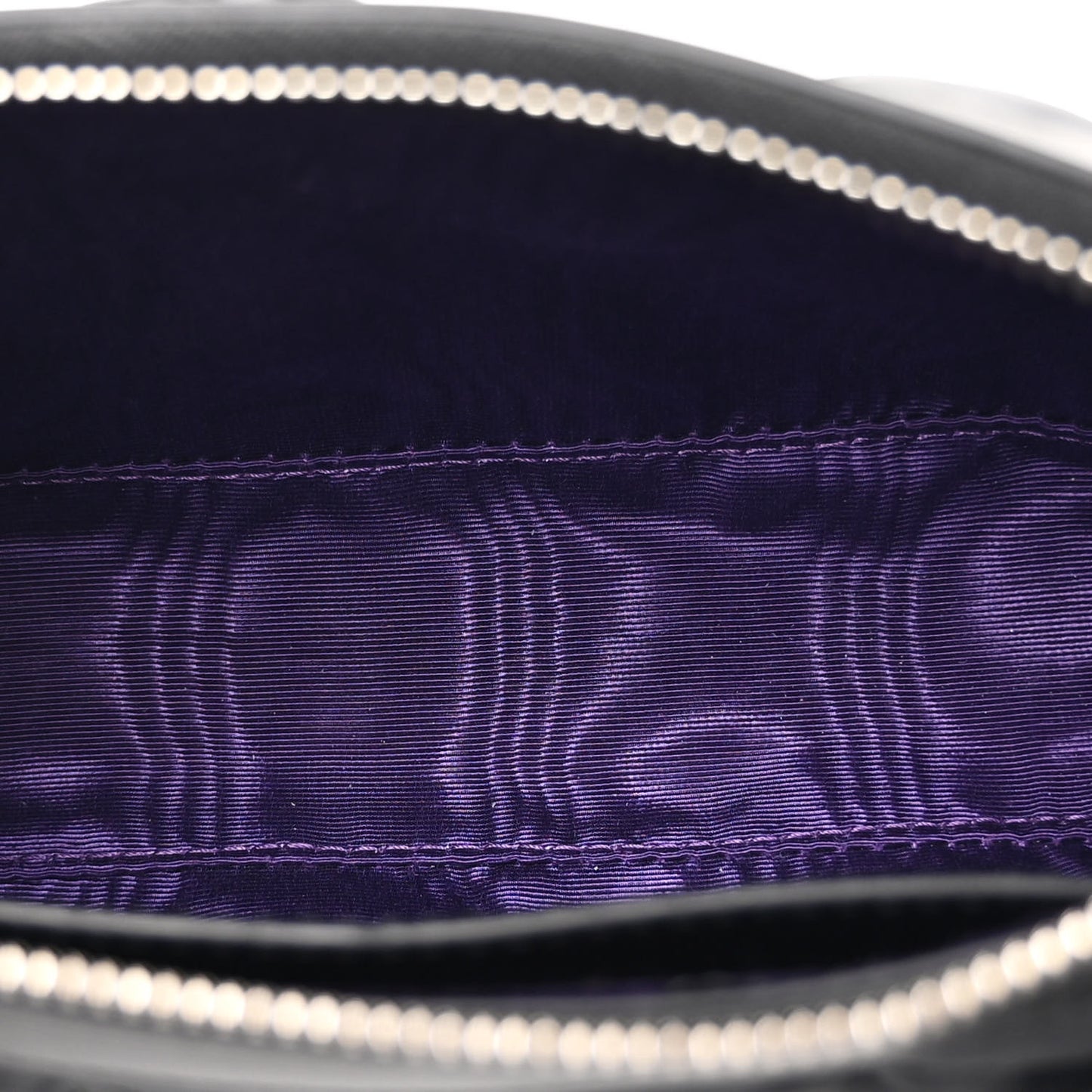 Nylon Calfskin Enamel GG Matelasse Chain Handbag Black