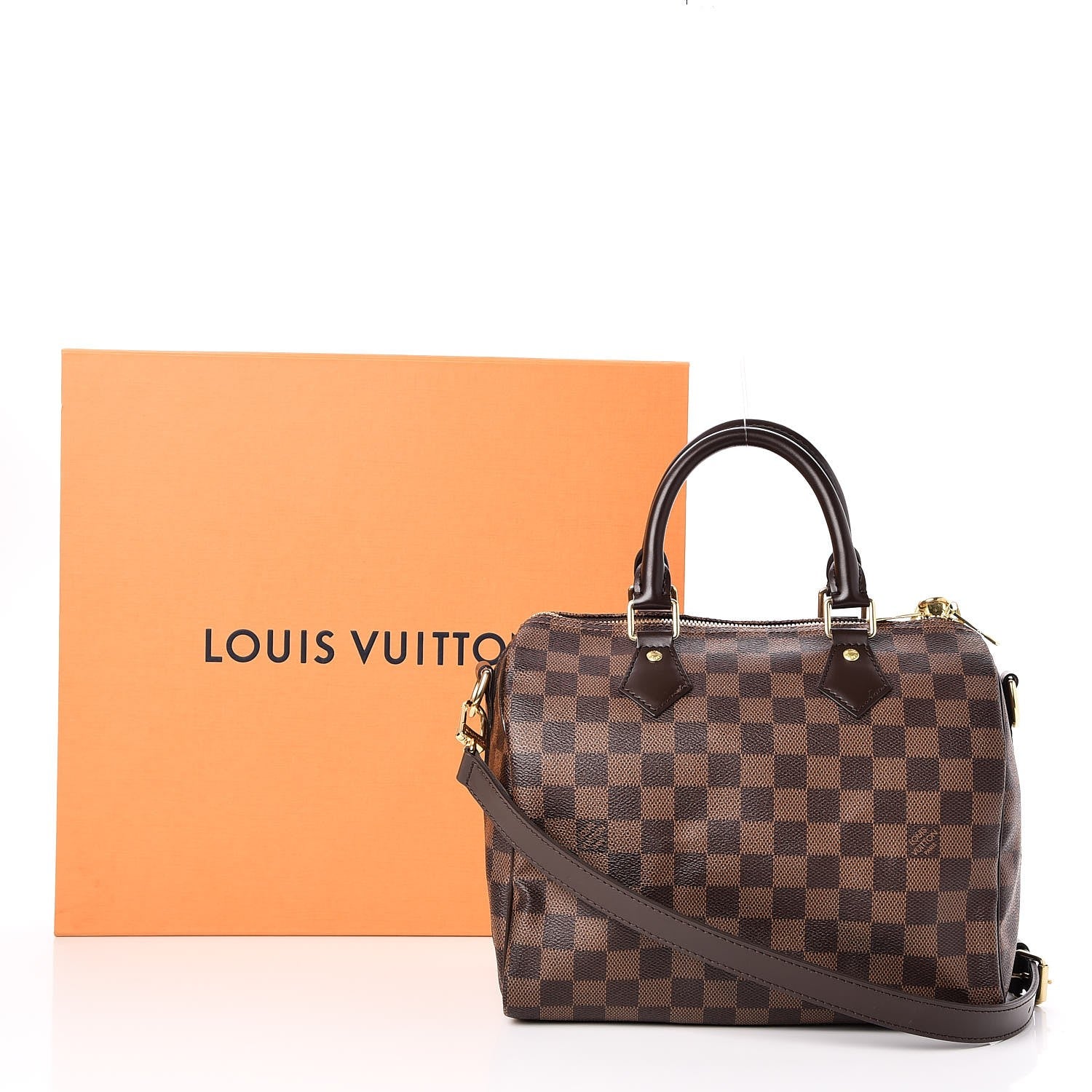Louis Vuitton Damier Ebene Speedy Bandouliere 25 9 of 9