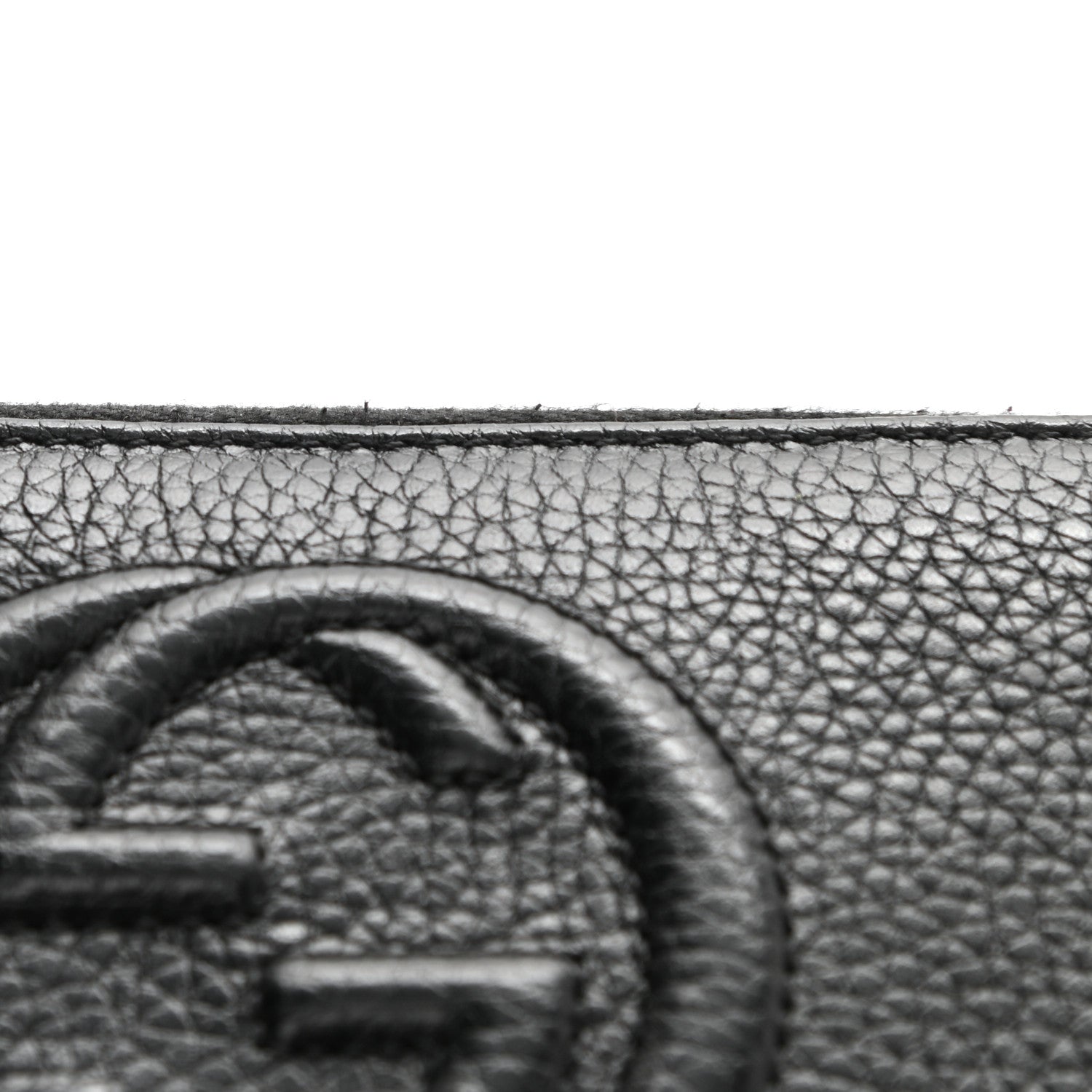 Gucci Pebbled Calfskin Soho Zip Around Wallet Black 9 of 9