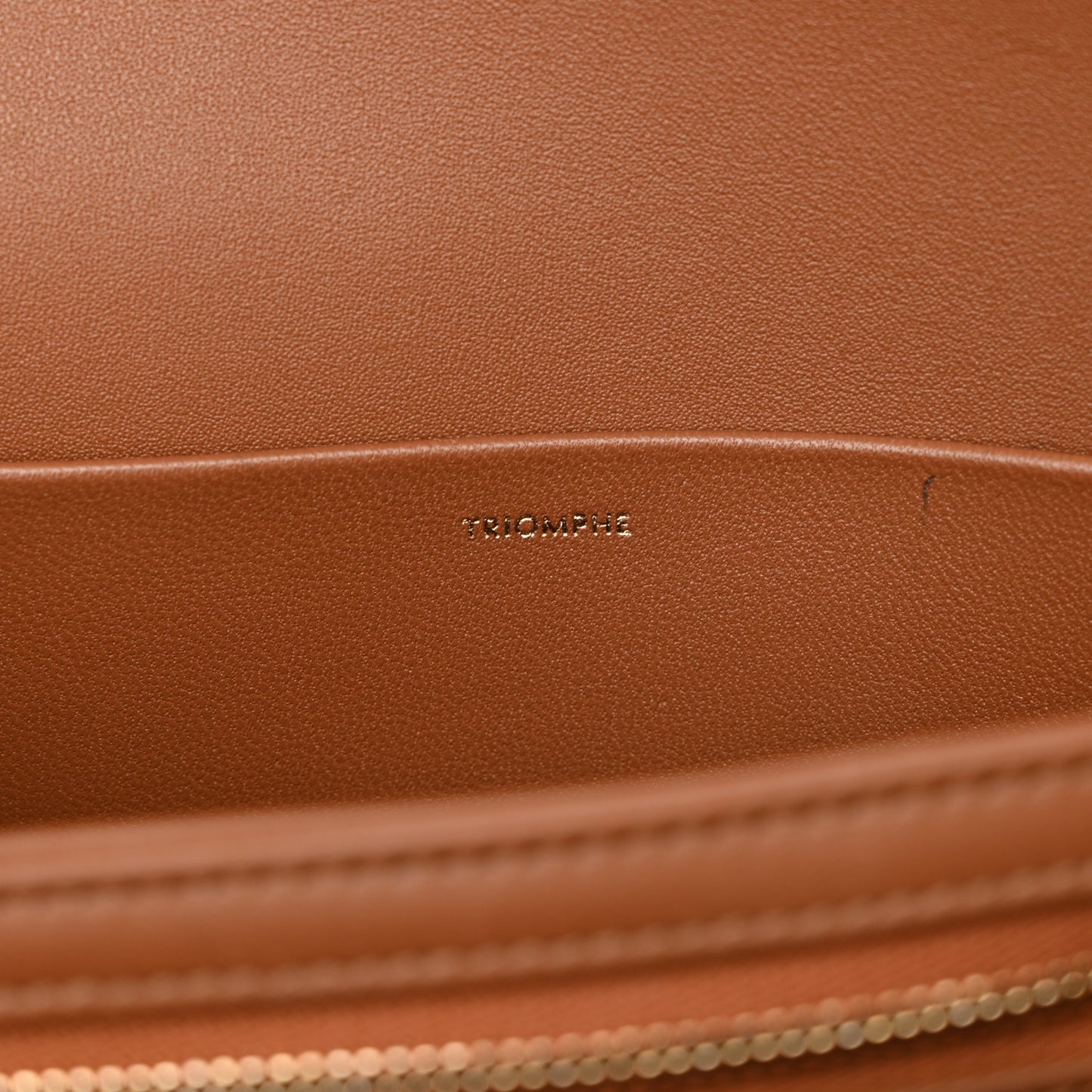 Natural Calfskin Medium Triomphe Tan