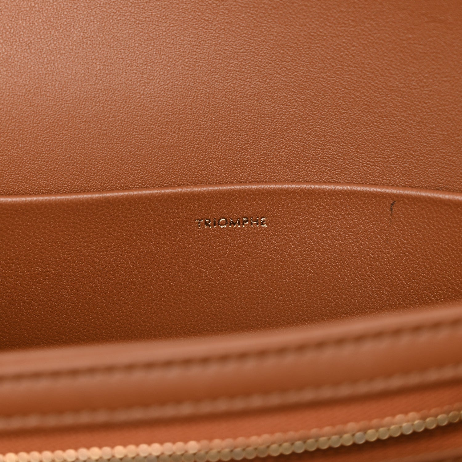 Celine Natural Calfskin Medium Triomphe Tan 7 of 11