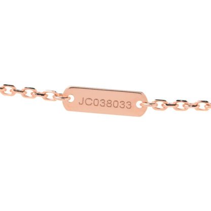 Van Cleef & Arpels 18K Rose Gold Diamond Rhodonite Vintage Alhambra Pendant Necklace 7 of 8