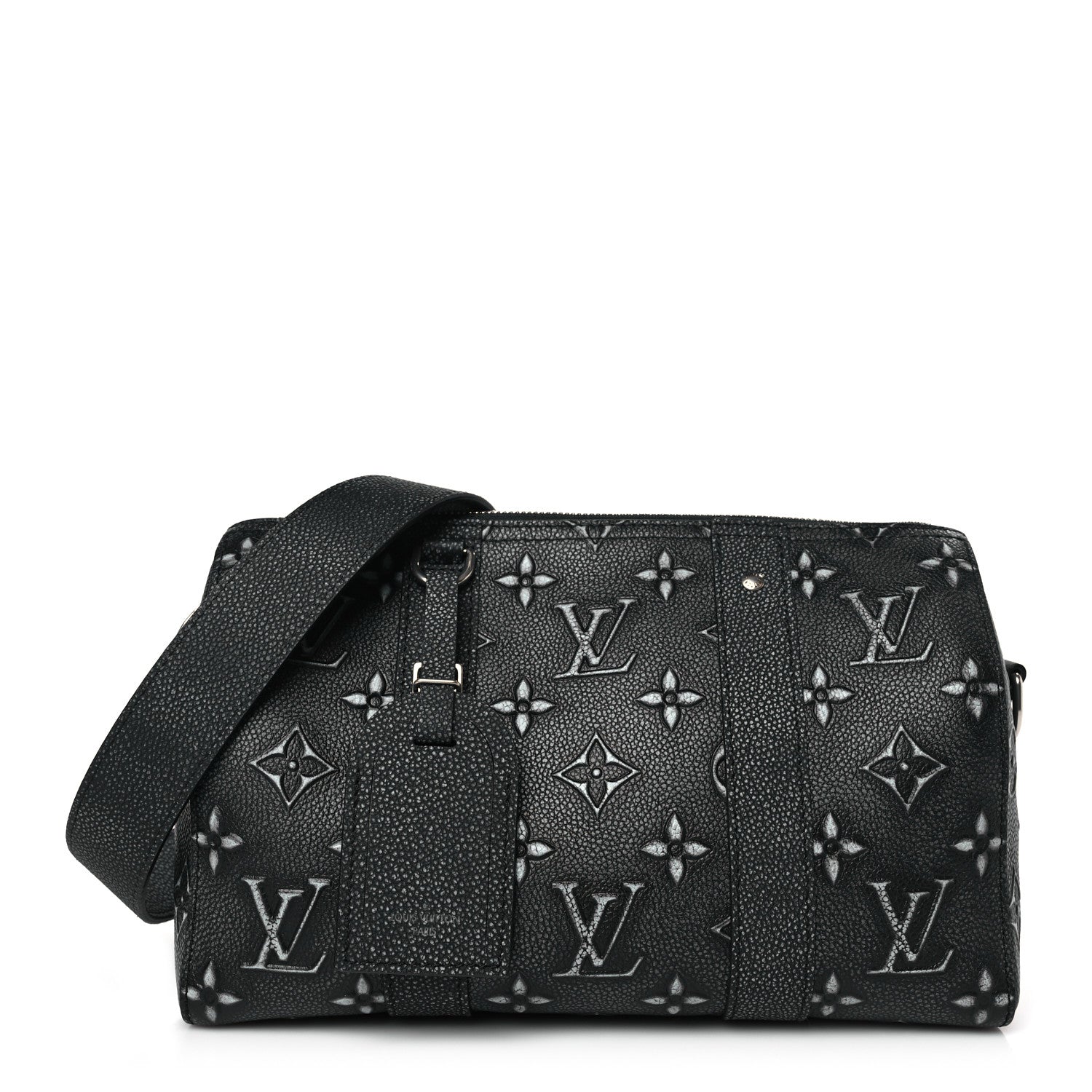 Louis Vuitton Cowhide Faded Monogram City Keepall Charcoal 1 of 8