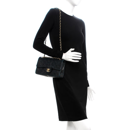 Chanel Lambskin Quilted Small Double Flap Navy 2 of 15