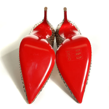 Christian Louboutin Python Armure So Kate 120 Pumps 34.5 Lichen 5 of 7