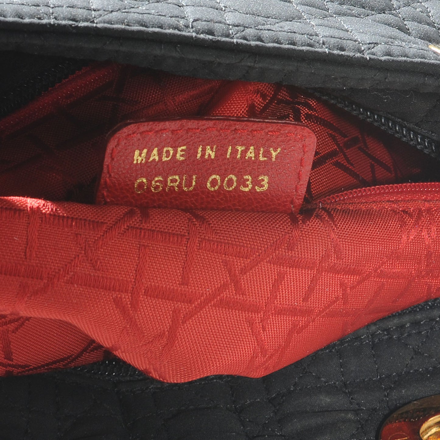 Nylon Cannage Medium Lady Dior Black