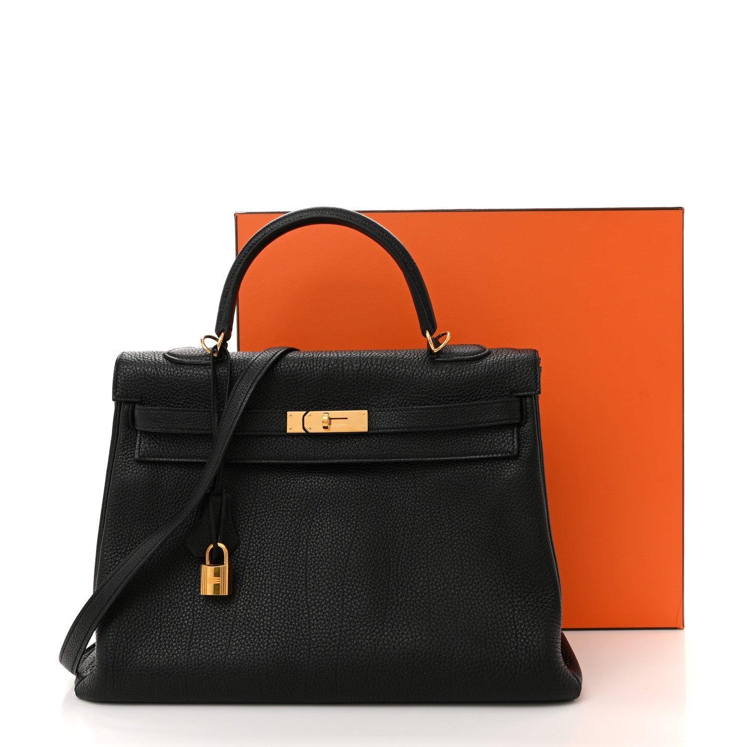 Hermes Togo Kelly Retourne 35 Black 18 of 18
