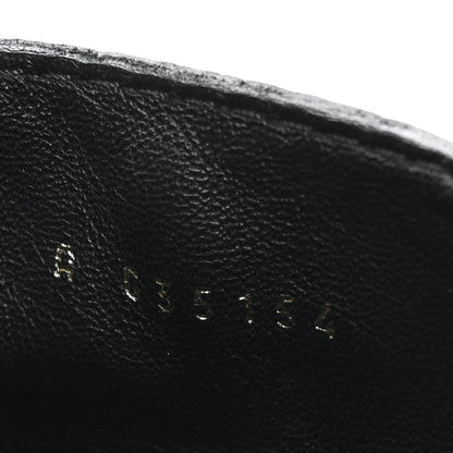 Chanel Shiny Calfskin Velvet Pearl Combat Short Boots 37.5 Black 8 of 9
