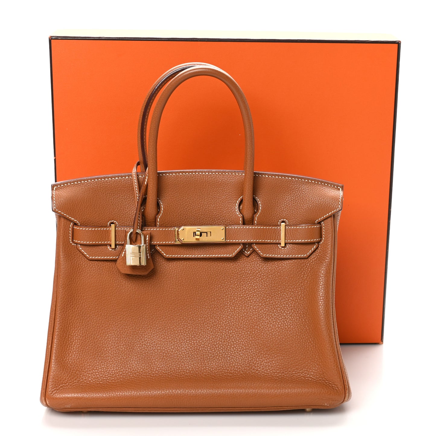 Taurillon Clemence Birkin 30 Gold