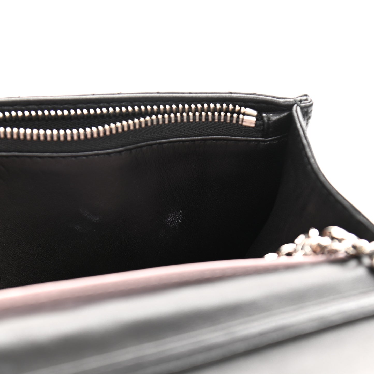 Lambskin Cannage Miss Dior Promenade Pouch Black