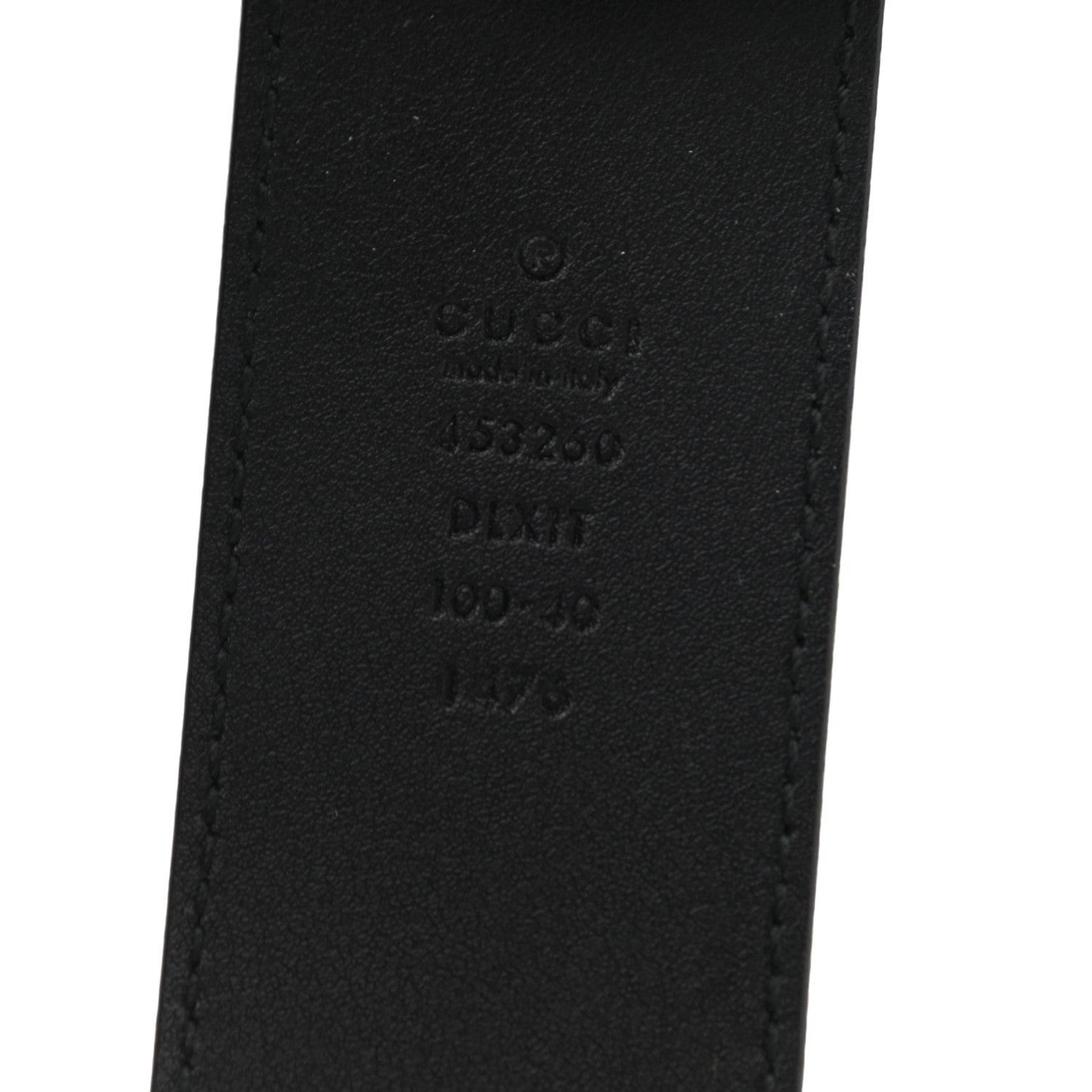 Gucci Moon Calfskin Pearl Double G 40mm Belt 100 40 Black Cream 3 of 8