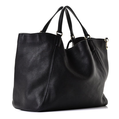 Gucci Pebbled Calfskin Large Soho Shoulder Bag Black 2 of 8