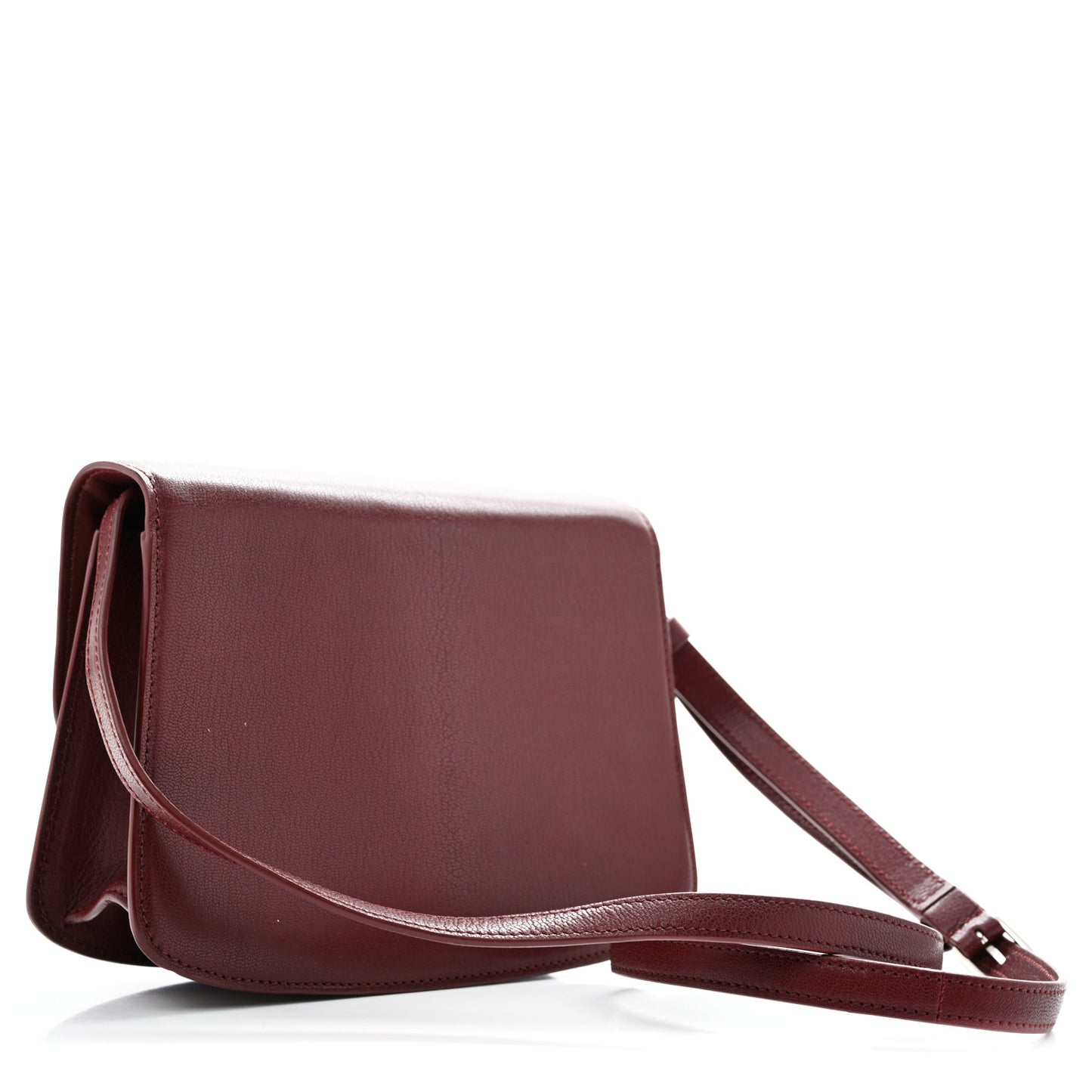Goatskin The Sofia 8.75 Crossbody Burgundy