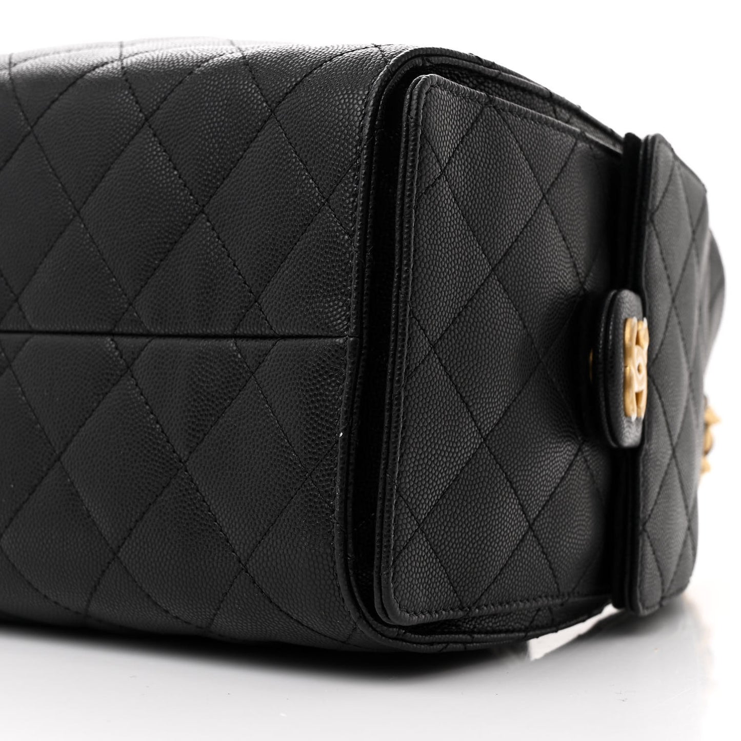 Caviar Quilted Small Chanel 25 Handbag Black