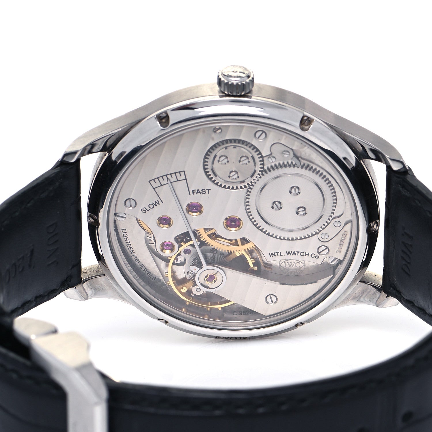 IWC Stainless Steel Alligator 44mm Portugieser Manual Winding Watch IW545405 4 of 6