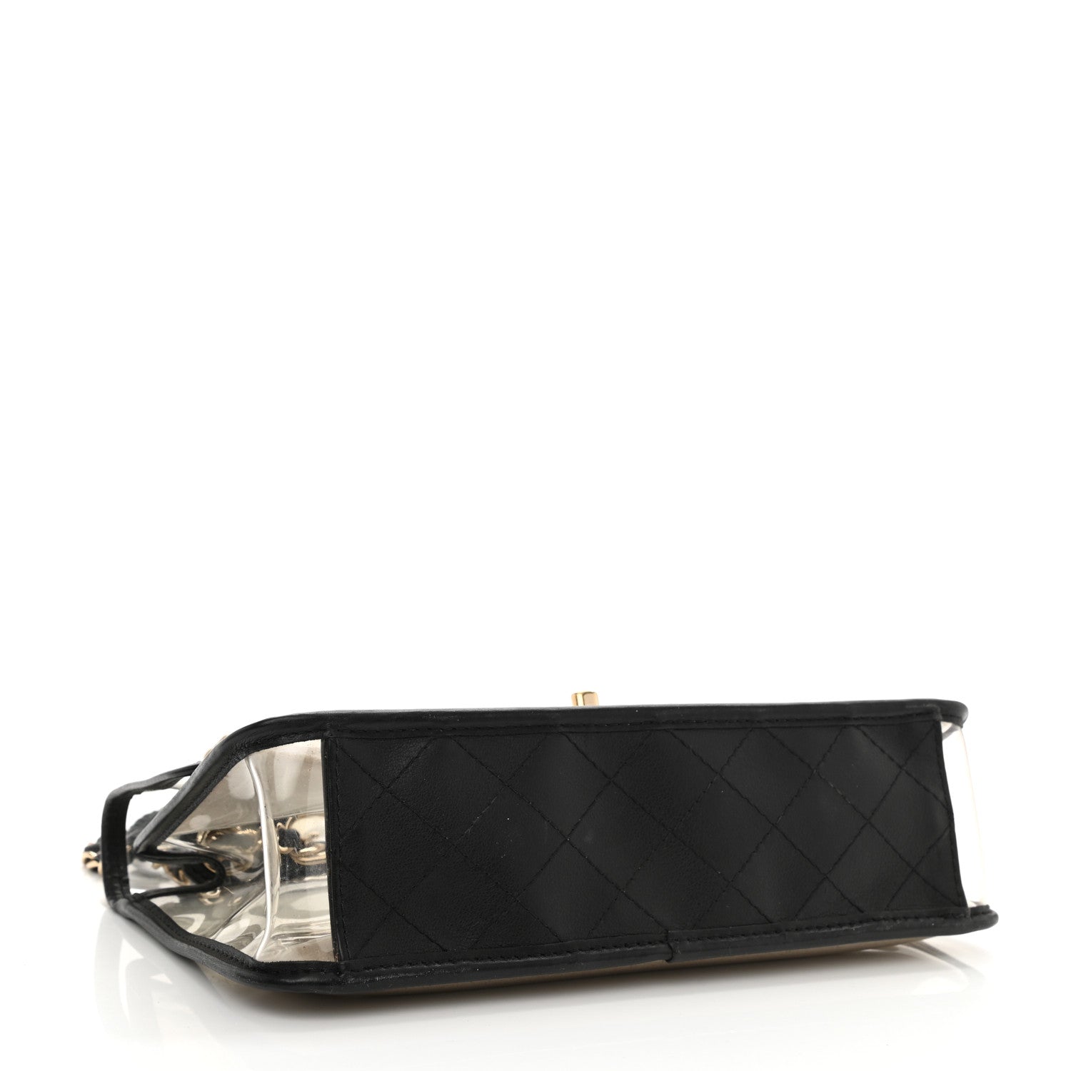 Chanel Lambskin PVC Sand By The Sea Flap With Pearl Strap Black 4 of 8