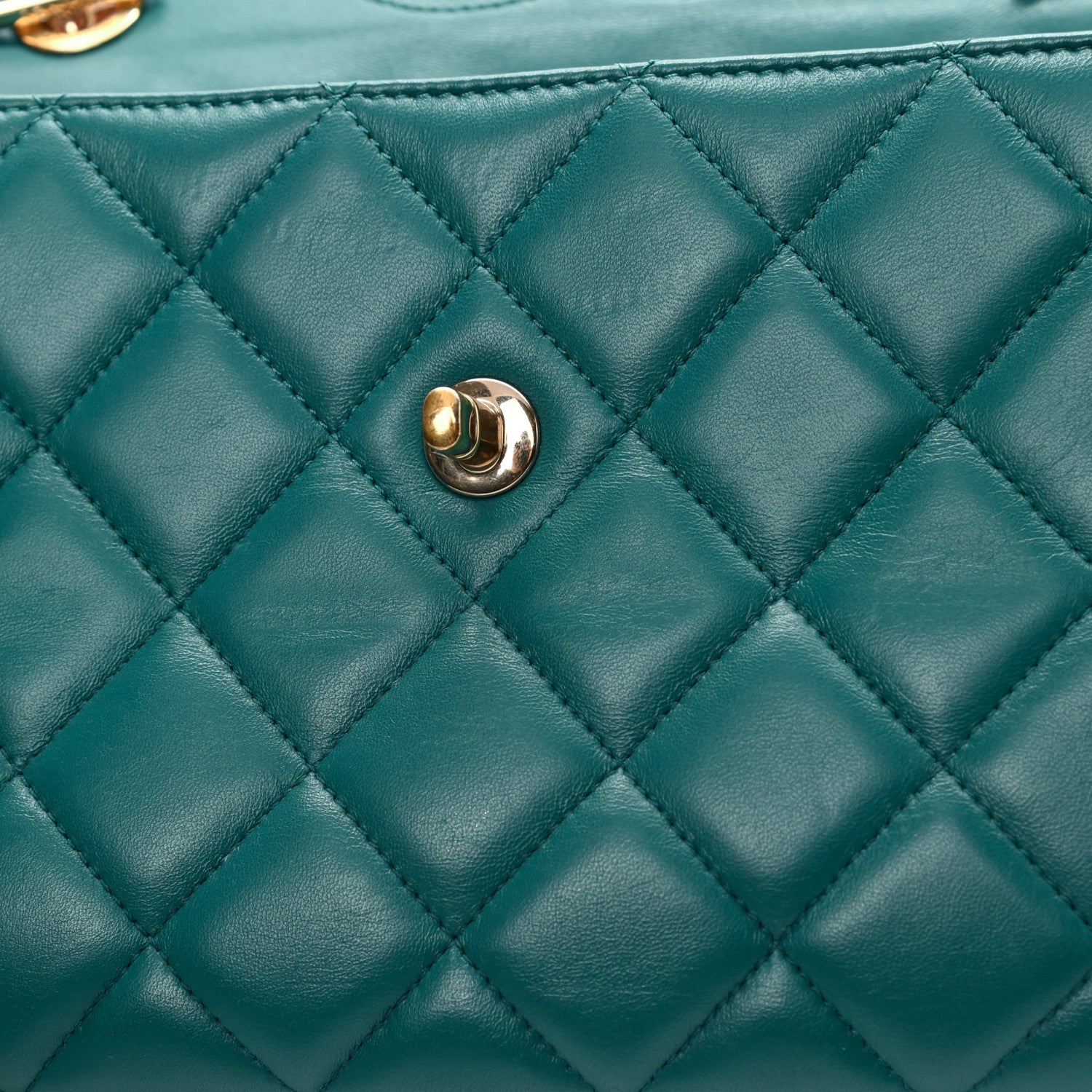 Chanel Lambskin Quilted Small Trendy CC Flap Dual Handle Bag Green 12 of 14