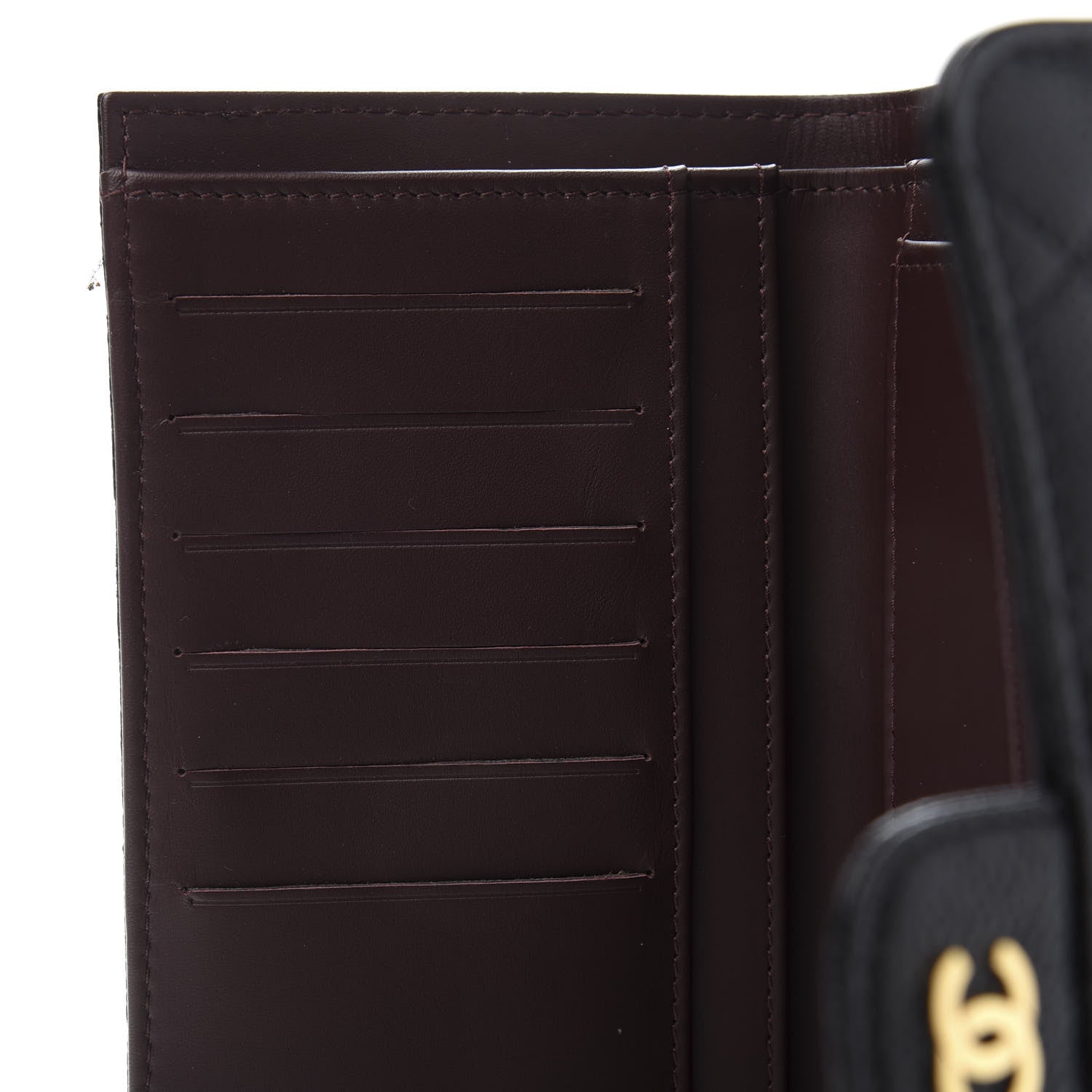 Chanel Caviar Quilted Long Flap Wallet Black 9 of 13