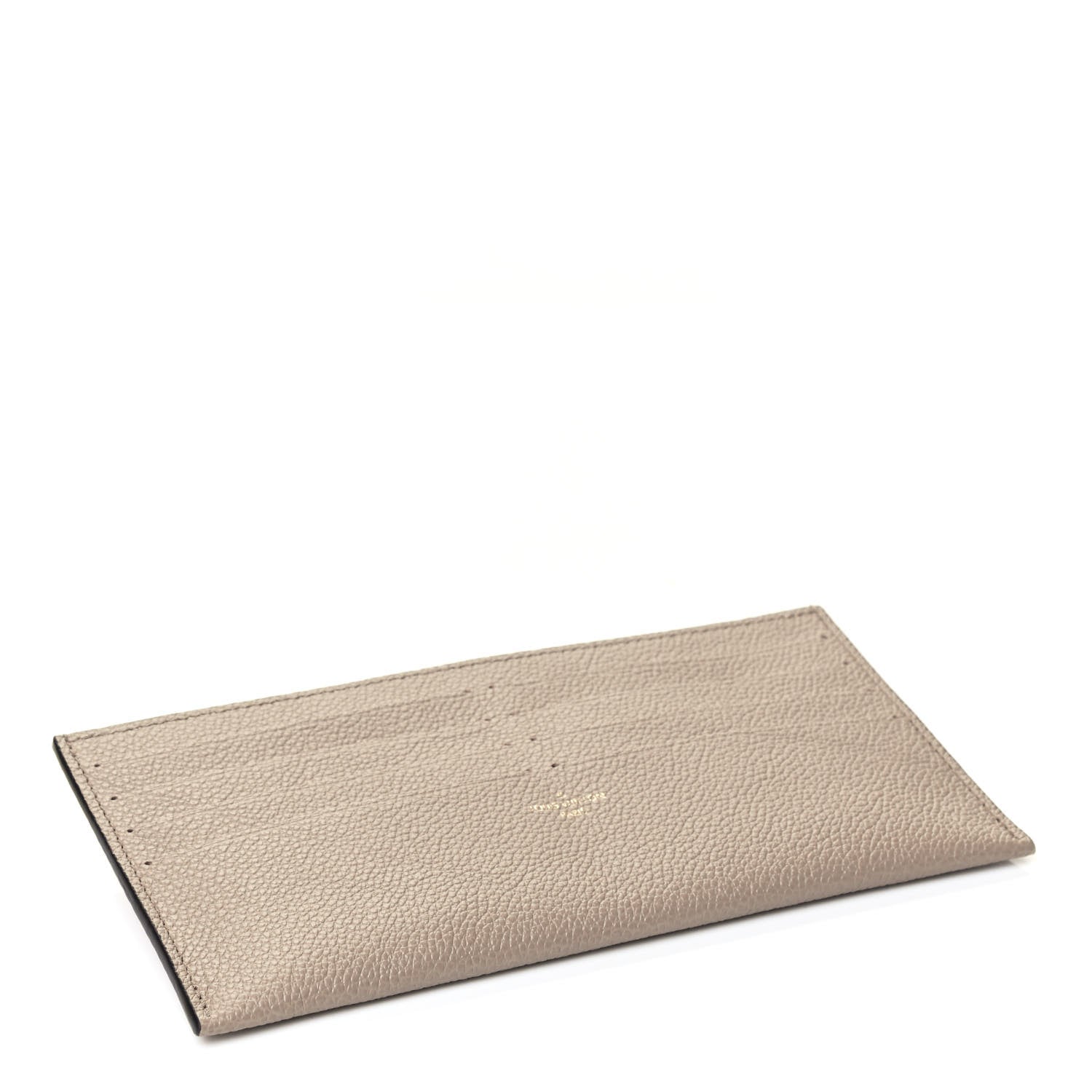 Louis Vuitton Calfskin Felicie Chain Wallet Card Holder Insert Tourterelle 3 of 4