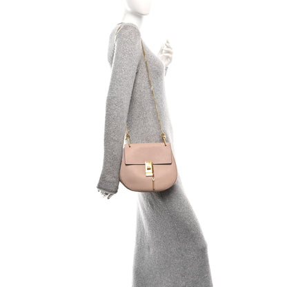 Chloe Grained Lambskin Drew Shoulder Bag Cement Pink 2 of 9