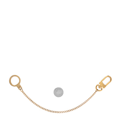 Louis Vuitton Metal Pochette Extender Key Ring Chain Gold 2 of 4