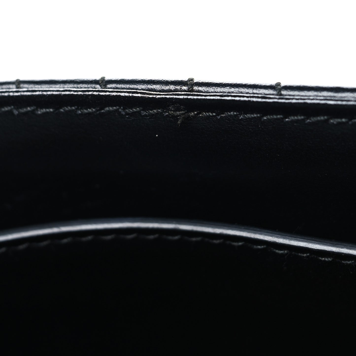 Soft Calfskin Impunture Diagramme Large Chain Flap Shoulder Bag Black