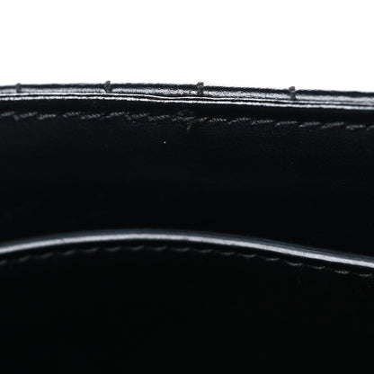 Prada Soft Calfskin Impunture Diagramme Large Chain Flap Shoulder Bag Black 11 of 11