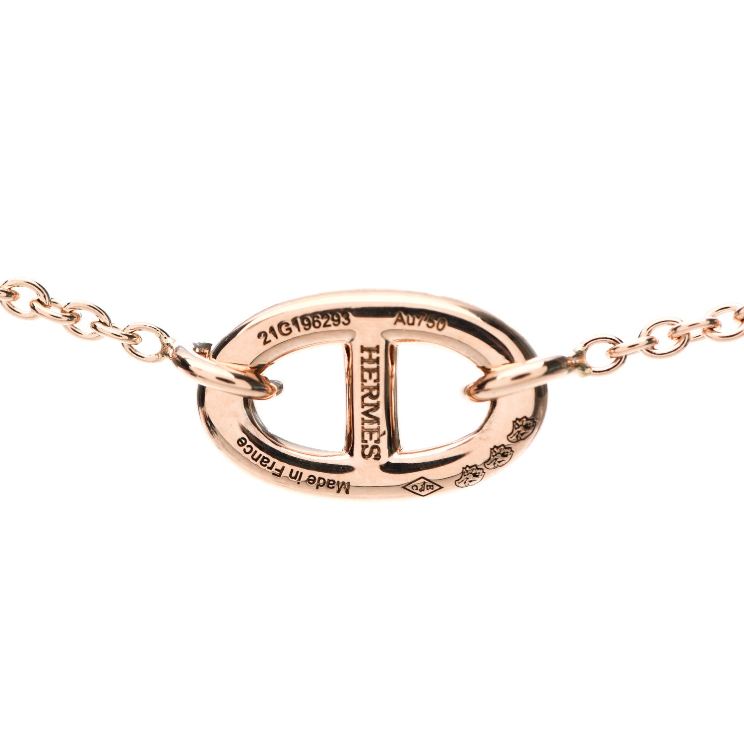 Hermes 18K Rose Gold Farandole Necklace 80 4 of 5
