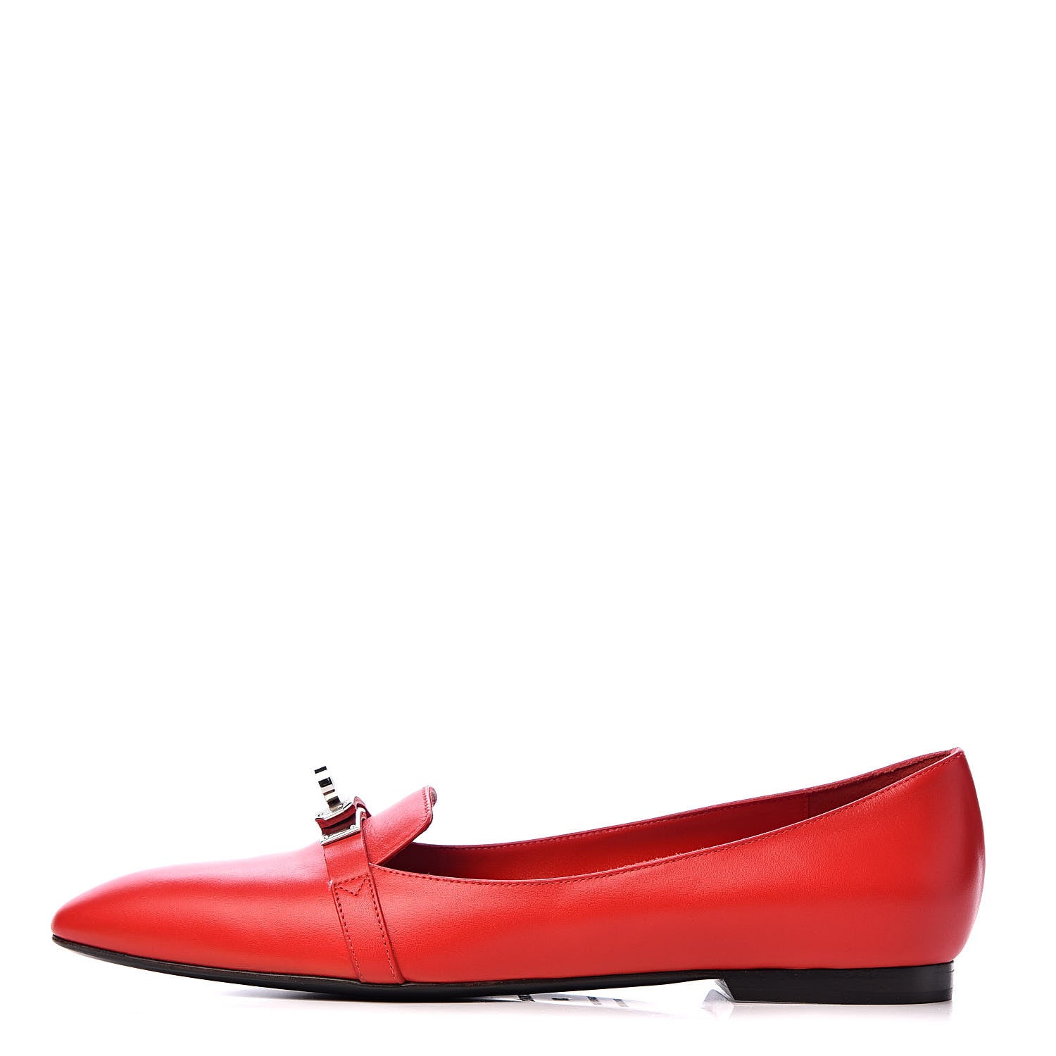Hermes Calfskin Pegase Ballerina Flats 39 Rouge Piment 1 of 17